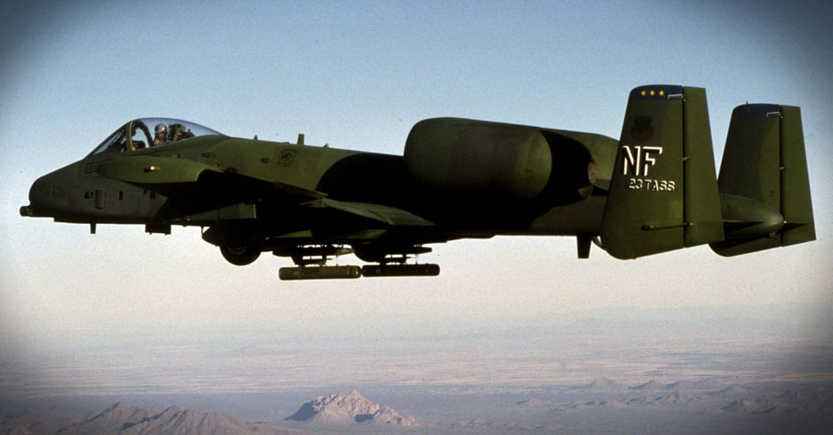 A-10_1970s - The A-10 Thunderbolt in flight