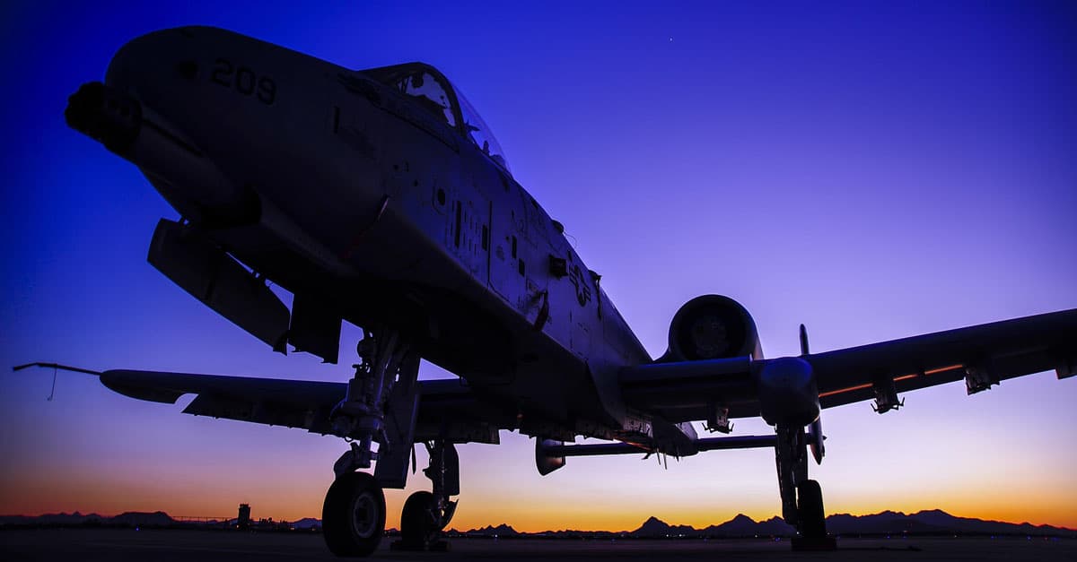 A-10_An A-10C Thunderbolt II sits on the flight line at Davis-Monthan Air Force Base, Ariz