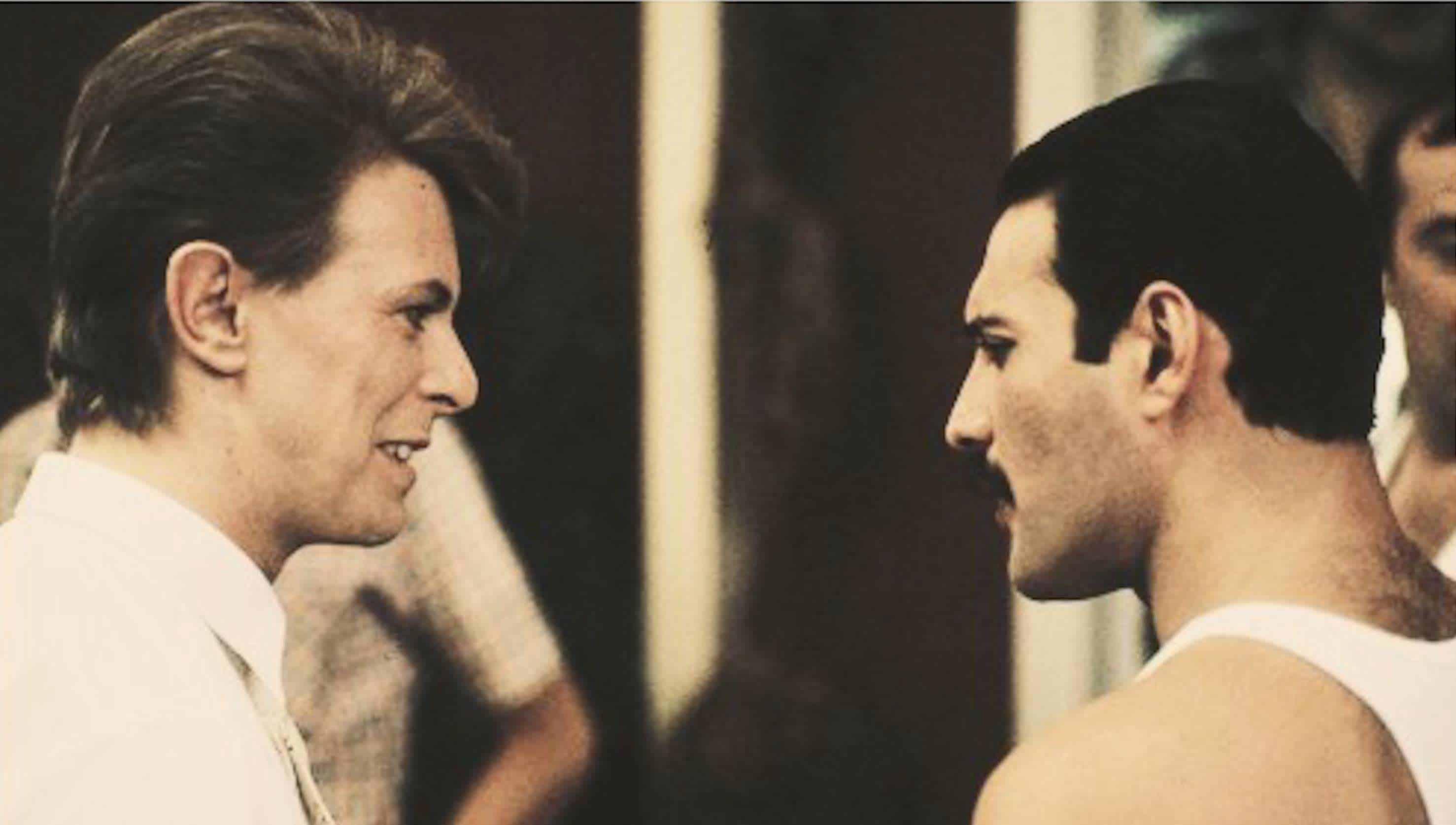 David Bowie and Freddie mercury